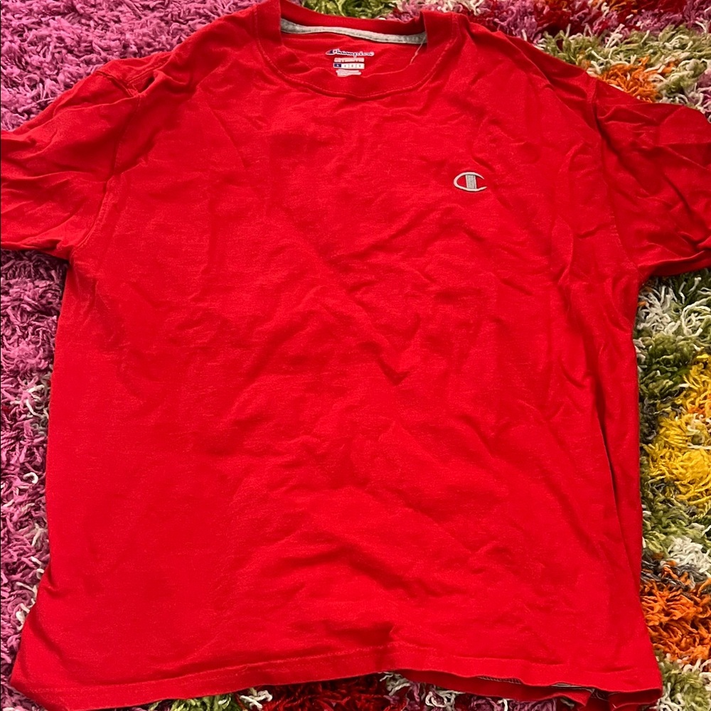 Champion Men's Vibrant Red Tee